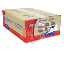 Pote Straw 765 com tampa 150ml cristal 24x10un