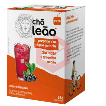 Chá Leão mate+groselha negra envelopado 10x25g