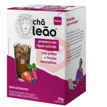 Chá Leão preto+frutas vermelhas envelopado 10x2.5g