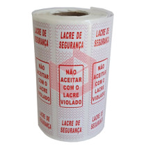Lacre adesivo de segurança 95x23mm c/250un
