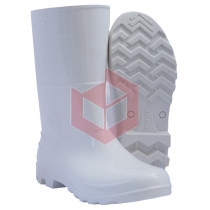 Bota de PVC n.38 branca cano médio safety boots