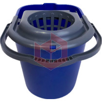 Balde com espremedor 15l para mopinho azul nycol