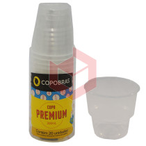 Copo Copobras premium PP 200ml CPT201 c/20un 