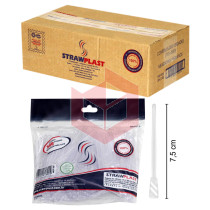 Mexedor Straw msp800 café 7.5cm cristal 10x500un