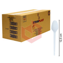 Colher Straw 191 csb610 sobremesa branca c/1000un