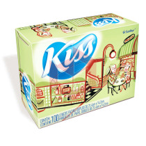 Lenço de papel folha dupla 21.4x14.2cm Kiss c/100un