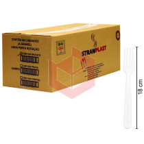 Garfo Straw 161 GSB504 forte branca c/500un