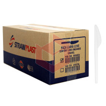 Faca Straw 157 fsb700 refeição branca c/1000un