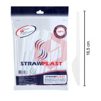 Faca Straw fsb702 refeição branca c/50un