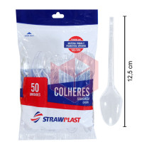 Colher Straw 200 csc621 sobremesa cristal c/50un
