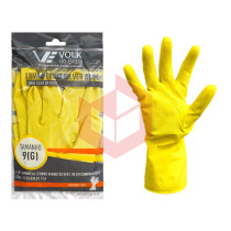 Luva amarela grande slim verniz silver Volk