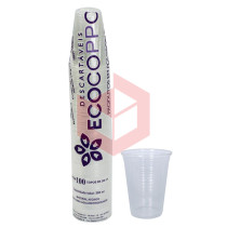 Copo Ecocoppo PP transparente 300ml c/100un