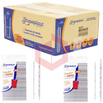 Canudo de papel Straw 820 sachê papel 10x100un