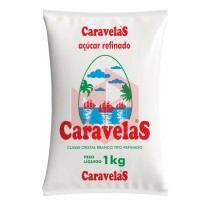 Açúcar refinado Caravelas 1kg
