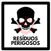 Adesivo coleta seletiva residuos perigosos S5RP 