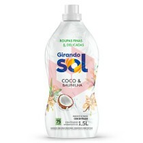 Amaciante para roupas concentrado coco e baunilha Girando Sol 1.5l