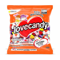 Bala mastigável sortida Lovecandy 500g