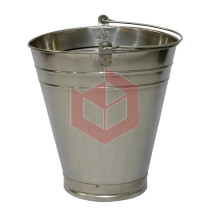 Balde graduado aço inox oval Metalosa 10l 1001
