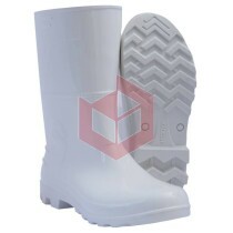 Bota de PVC n.39 branca cano medio safety boots