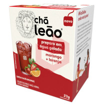 Chá gelado morango laranja Leão 10x2.3g
