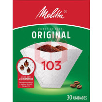 Filtro de papel para café n.103 Melitta c/30un