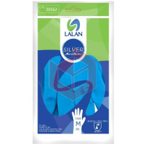 Luva azul média Silver Lalan