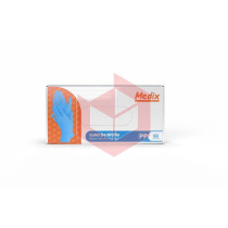 Luva nitrilo azul sem po PP Medix c/100un 