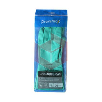 Luva verde nitrilica media com forro Prevemax