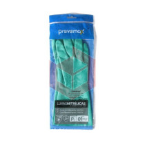 Luva verde nitrilica pequena com forro Prevemax