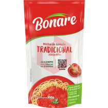 Molho de tomate tradicional Bonare 300g