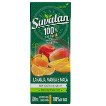 Suco de laranja maca e manga 100% Suvalan 24x200ml