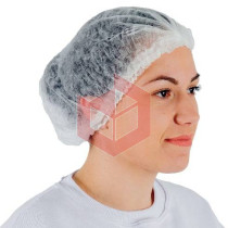 Touca descartável TNT branca Prevemax c/100un RDES00115
