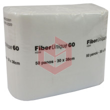 Wipes Fiberunique 60 branco 30x34cm c/50un