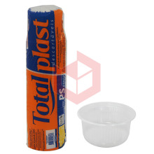 Pote Totalplast transparente 250ml c/50un