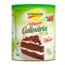 Adoçante em pó culinário stevia sacarina e ciclamato Lowçucar 400g