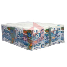 Papel higienico Duetto folha dupla fit 4pcx16rlx30m