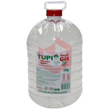 Alcool gel 70% antisséptico Tupi 5kg