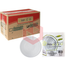 Prato Kerocopo branco 15cm fundo 50x10un