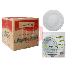 Prato Kerocopo branco 21cm fundo 25x10un