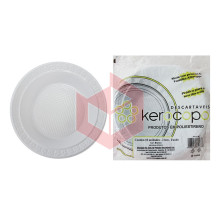 Prato Kerocopo branco 21cm fundo c/10un