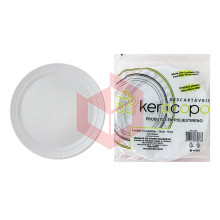 Prato Kerocopo branco 26cm raso c/10un