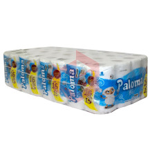 Papel higienico Paloma folha simples 4pcx16rlx30m