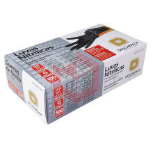 Luva nitrilo preta sem pó grande Descarpack c/100un
