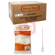 Mexedor 9.5cm cristal MexaBem para café 10x500un