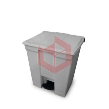 Lixeira com pedal 30l cinza Bralimpia CP3SCZ