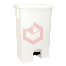 Lixeira com pedal 100l branca Bralimpia CP10BR