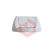 Tampa basculante branca para lixeira 14l e 23l TB24BR