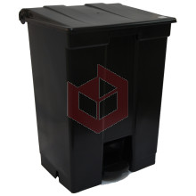 Lixeira com pedal 60l preta Bralimpia CP6SPR