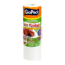 Saco plastico picotado Giopack 3kg 23x35cm c/500un