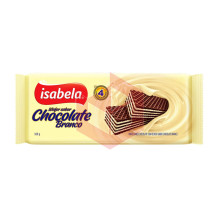 Wafer de chocolate branco Isabela 100g